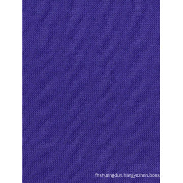 Knitted Cotton Polyester french terry plain dyed fabric